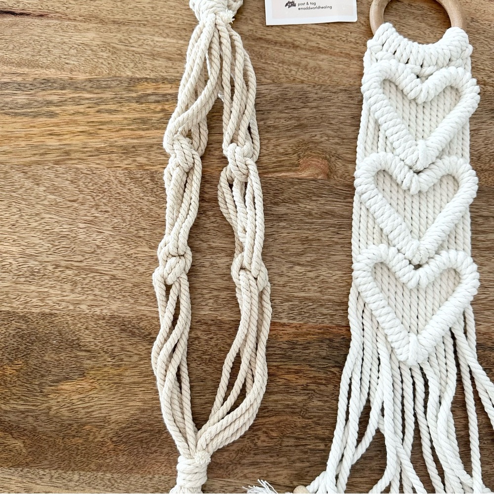 | macrame hat & decor hanger bundle | - Picture 6 of 9